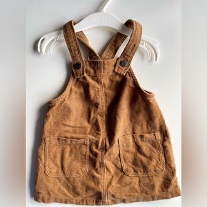 Baby girl corduroy pinafore dress